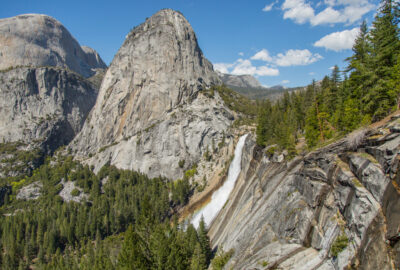 Nevada Fall with Liberty Cap to the Left