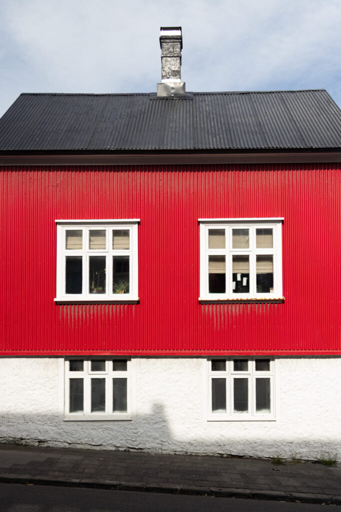 Red and White House