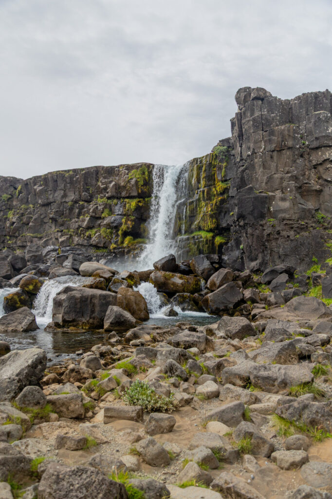 Öxarárfoss Waterfall