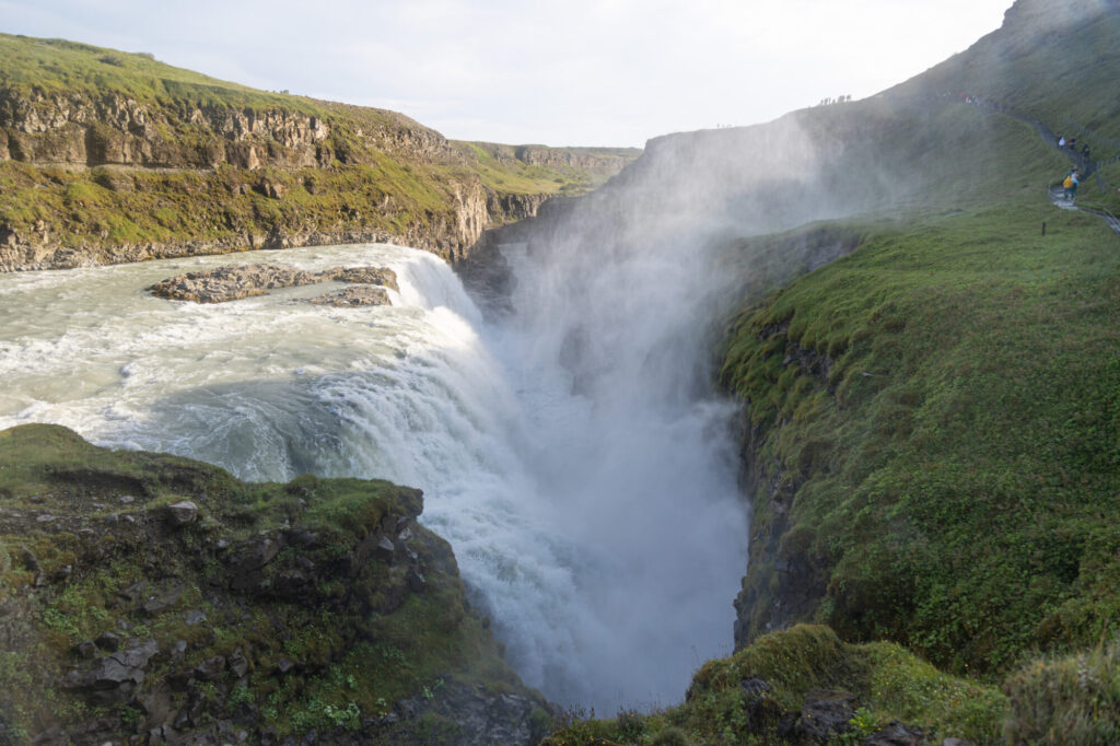 Gullfoss Pouring into the Gorge