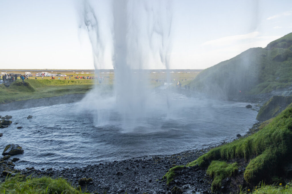 Behind Seljalandsfoss
