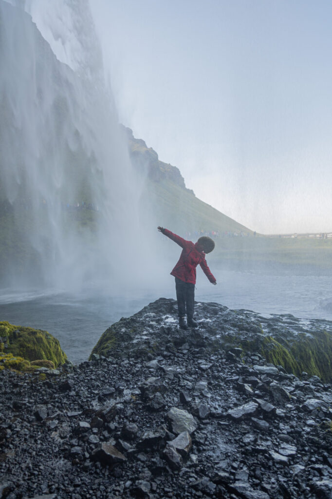 Behind Seljalandsfoss