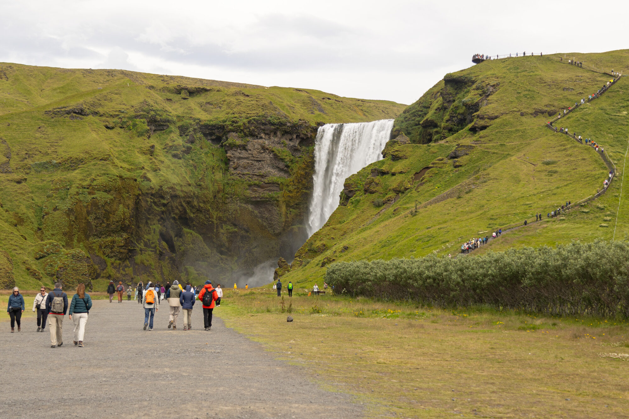 Walking Towards Skogafoss