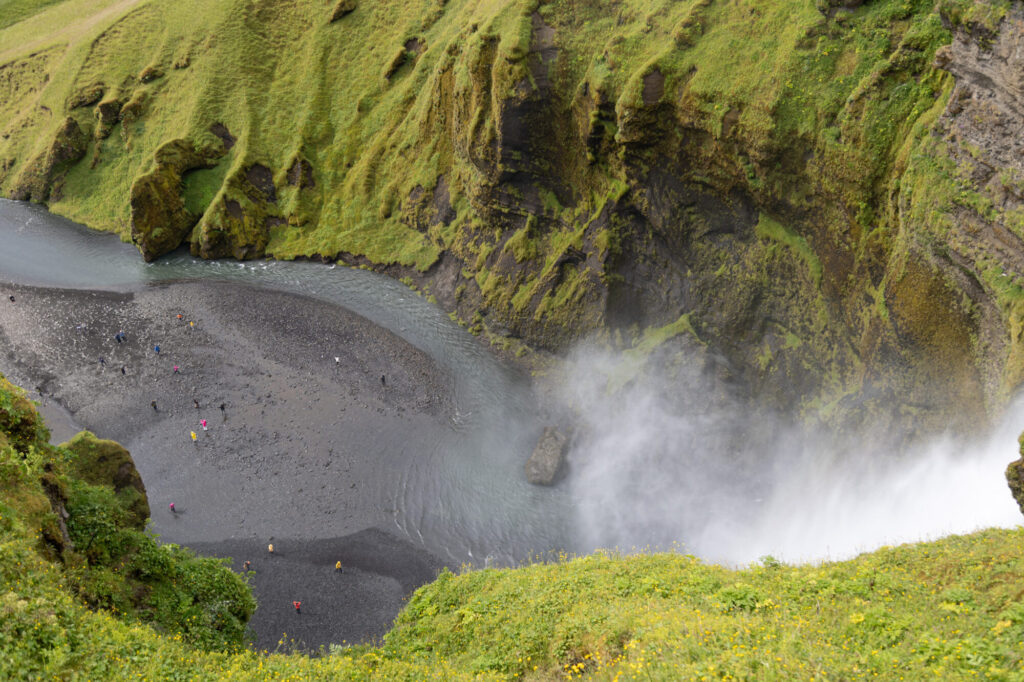 Looking Down the Top of Skogafoss