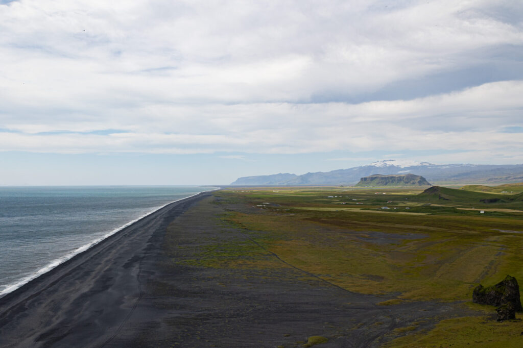View of Beach From atop Dyrholaey