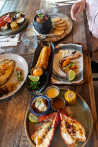 Seafood Dinner Spread at Pakkhus